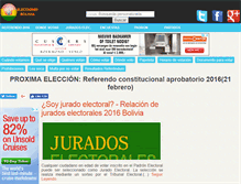 Tablet Screenshot of eleccionesbolivia.com